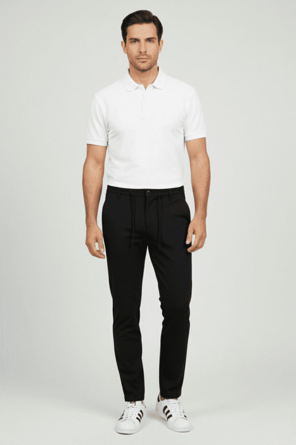 Herren Stretch-Hose mit Kordelzug