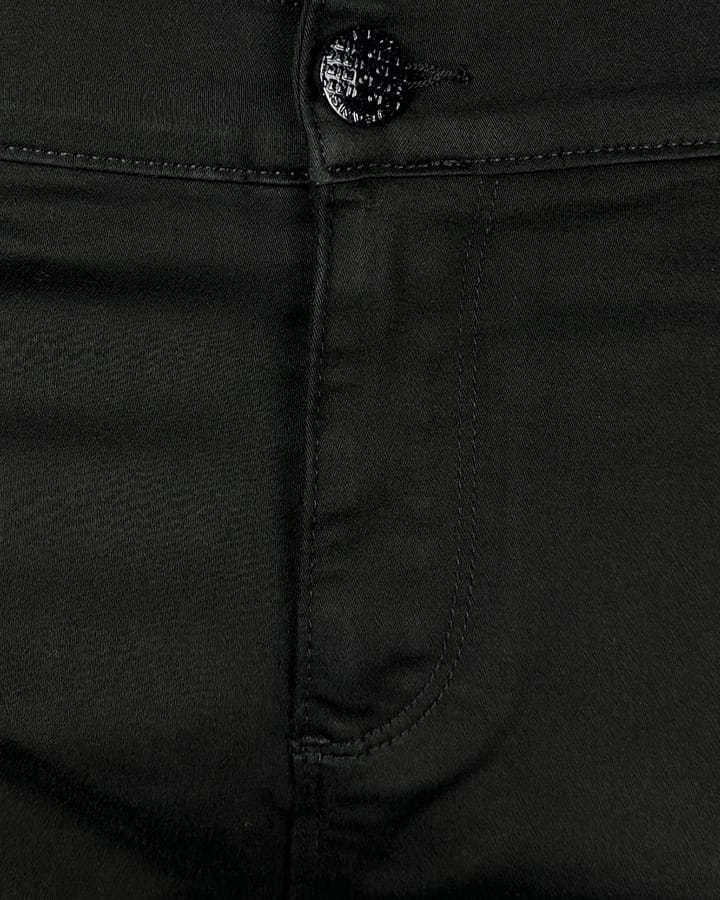 Ženske crne keper pantalone 7/8 Ženske keper pantalone 7/8, slika prednjice