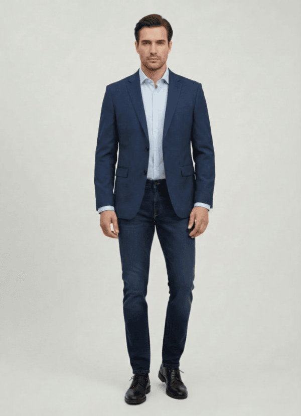 Indigoblaue Herrenjeans | Standard & Überlänge